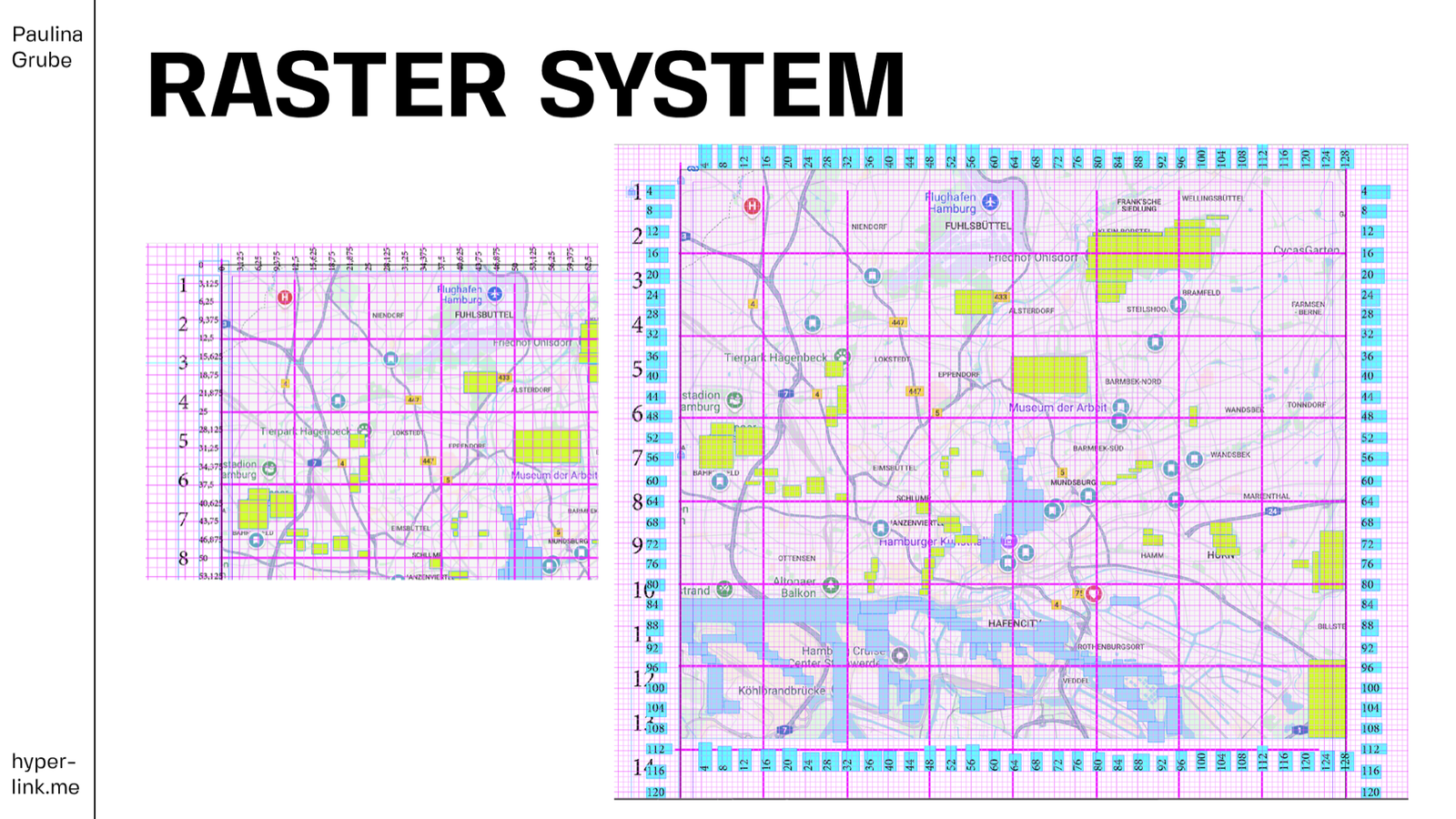 Hamburg Map Raster System